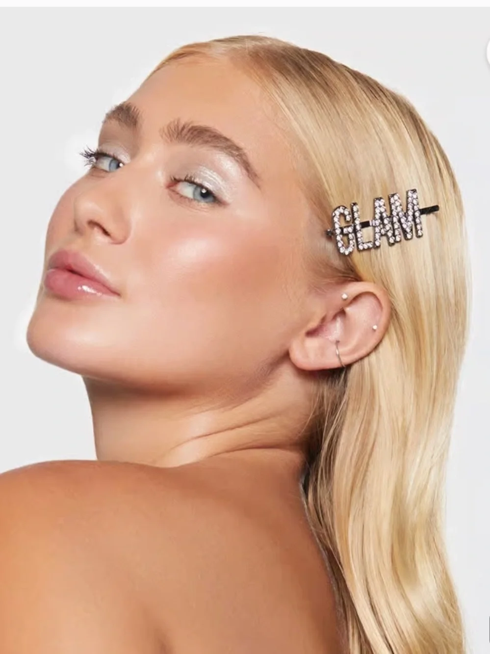 KITSCH X Justine Marjan rhinestone Bobby pins for hair